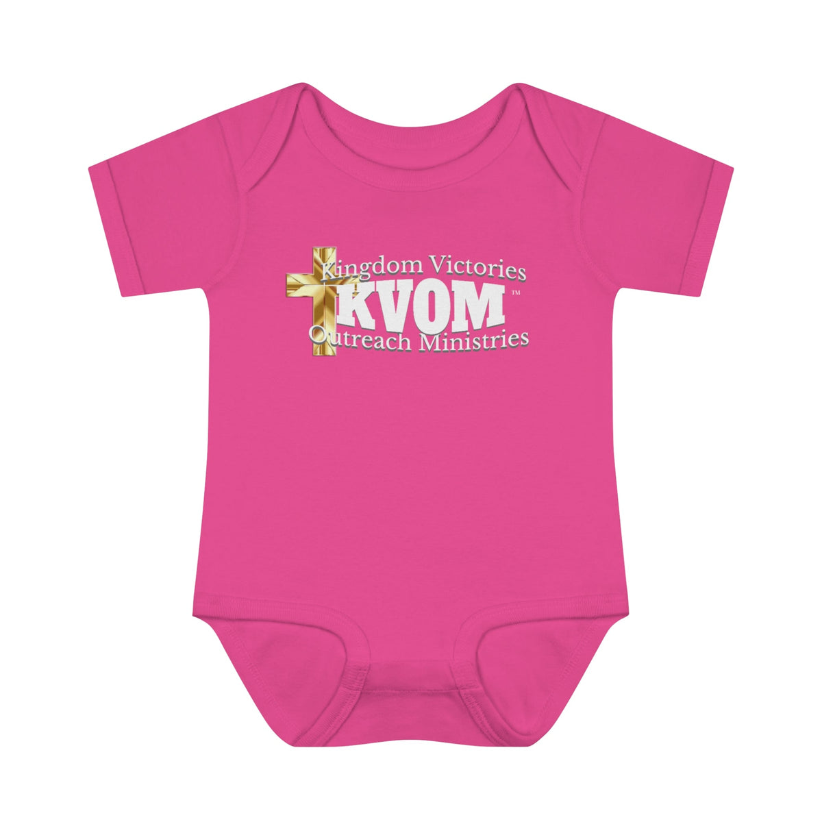 KVOM White Logo BabyOnsie-Children's Clothing-KVOM