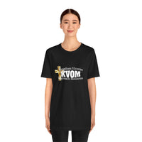 KVOM White Logo Unisex Short Sleeve T-Shirt-KVOM