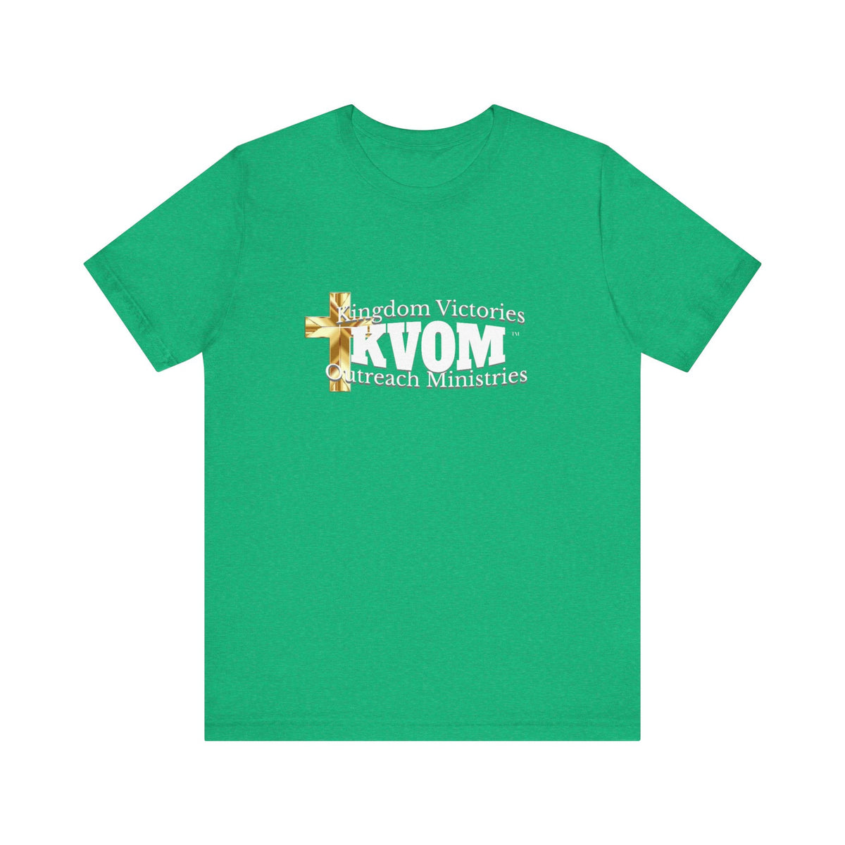 KVOM White Logo Unisex Short Sleeve T-Shirt-KVOM