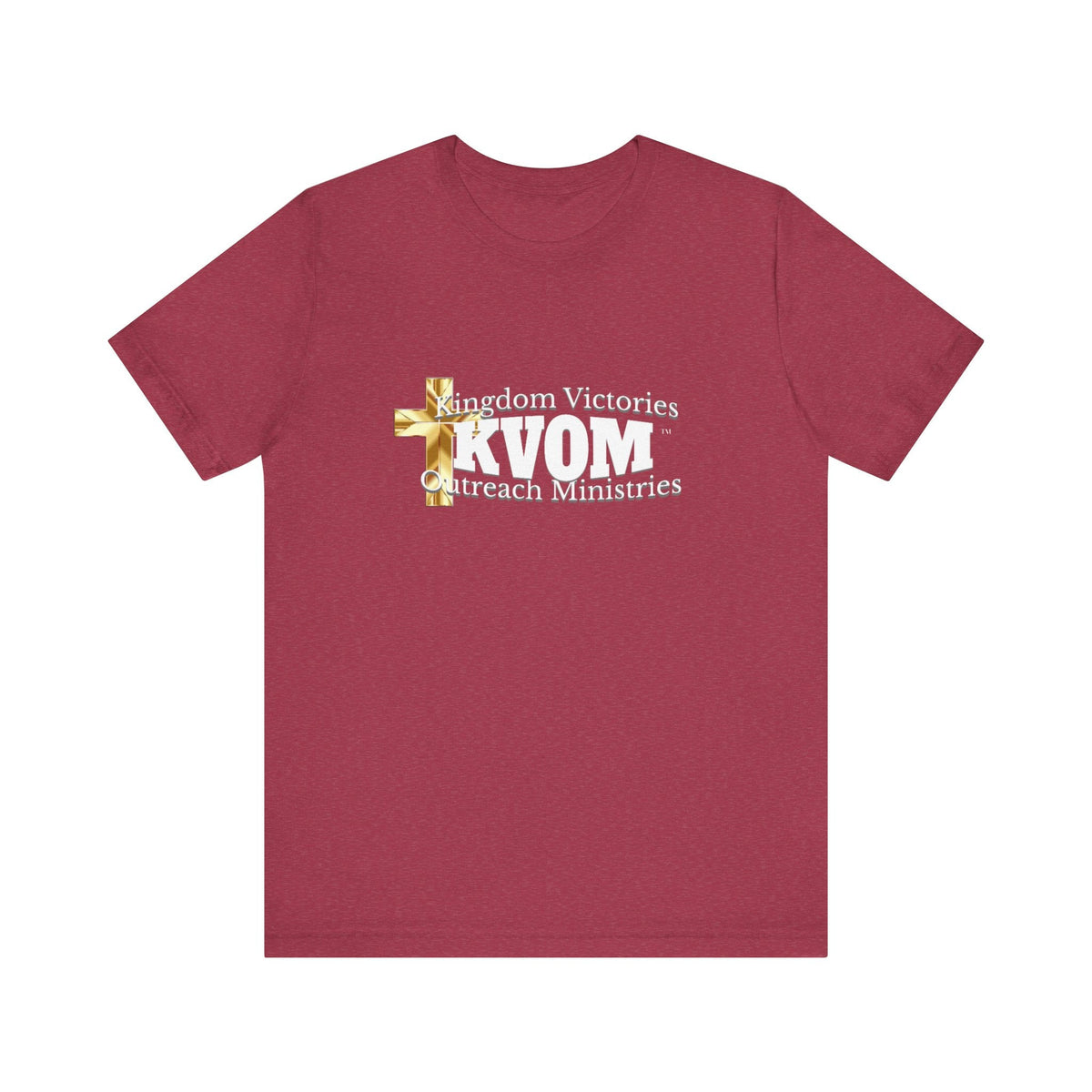 KVOM White Logo Unisex Short Sleeve T-Shirt-KVOM