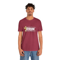 KVOM White Logo Unisex Short Sleeve T-Shirt-KVOM