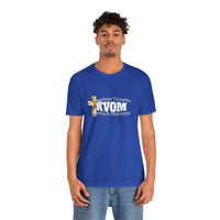 KVOM White Logo Unisex Short Sleeve T-Shirt-KVOM