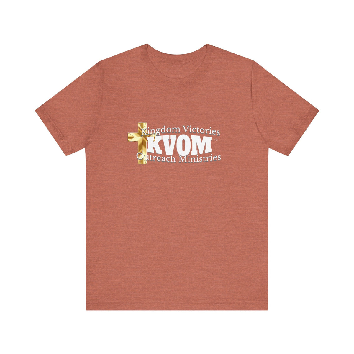 KVOM White Logo Unisex Short Sleeve T-Shirt-KVOM