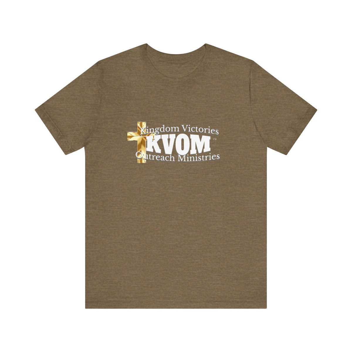 KVOM White Logo Unisex Short Sleeve T-Shirt-KVOM