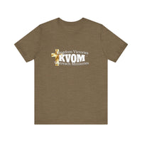 KVOM White Logo Unisex Short Sleeve T-Shirt-KVOM