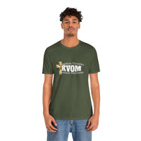 KVOM White Logo Unisex Short Sleeve T-Shirt-KVOM