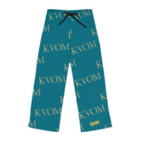 KVOM Women's Comfy Pants, Jade & Gold-KVOM