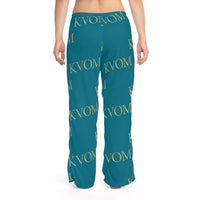 KVOM Women's Comfy Pants, Jade & Gold-KVOM