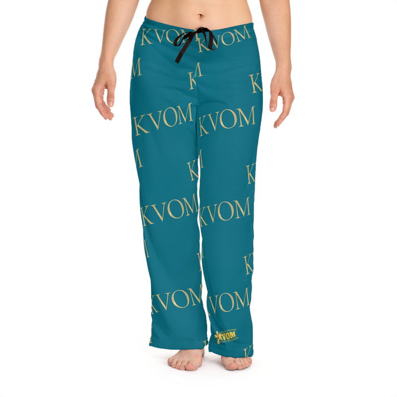 KVOM Women's Comfy Pants, Jade & Gold-KVOM