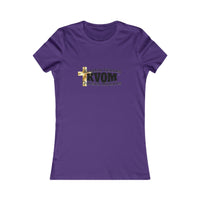 KVOM Women's Favorite Tee, Black Logo-KVOM