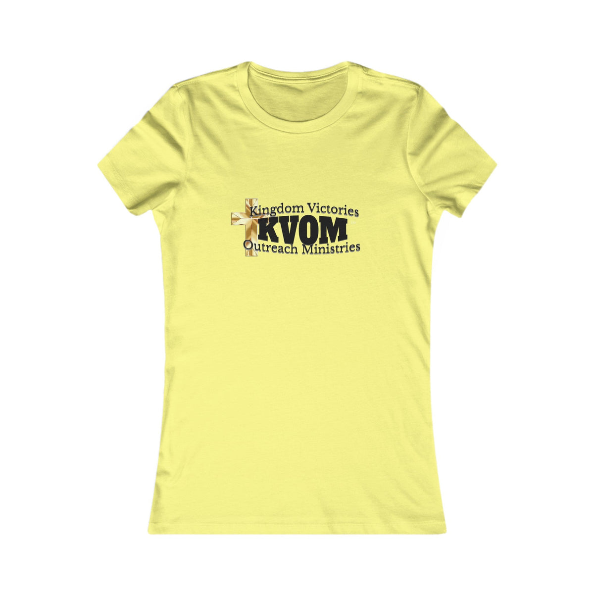 KVOM Women's Favorite Tee, Black Logo-KVOM