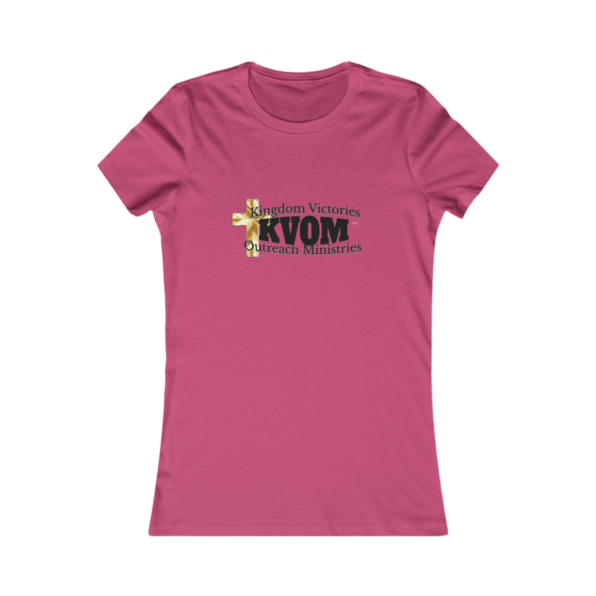 KVOM Women's Favorite Tee, Black Logo-KVOM