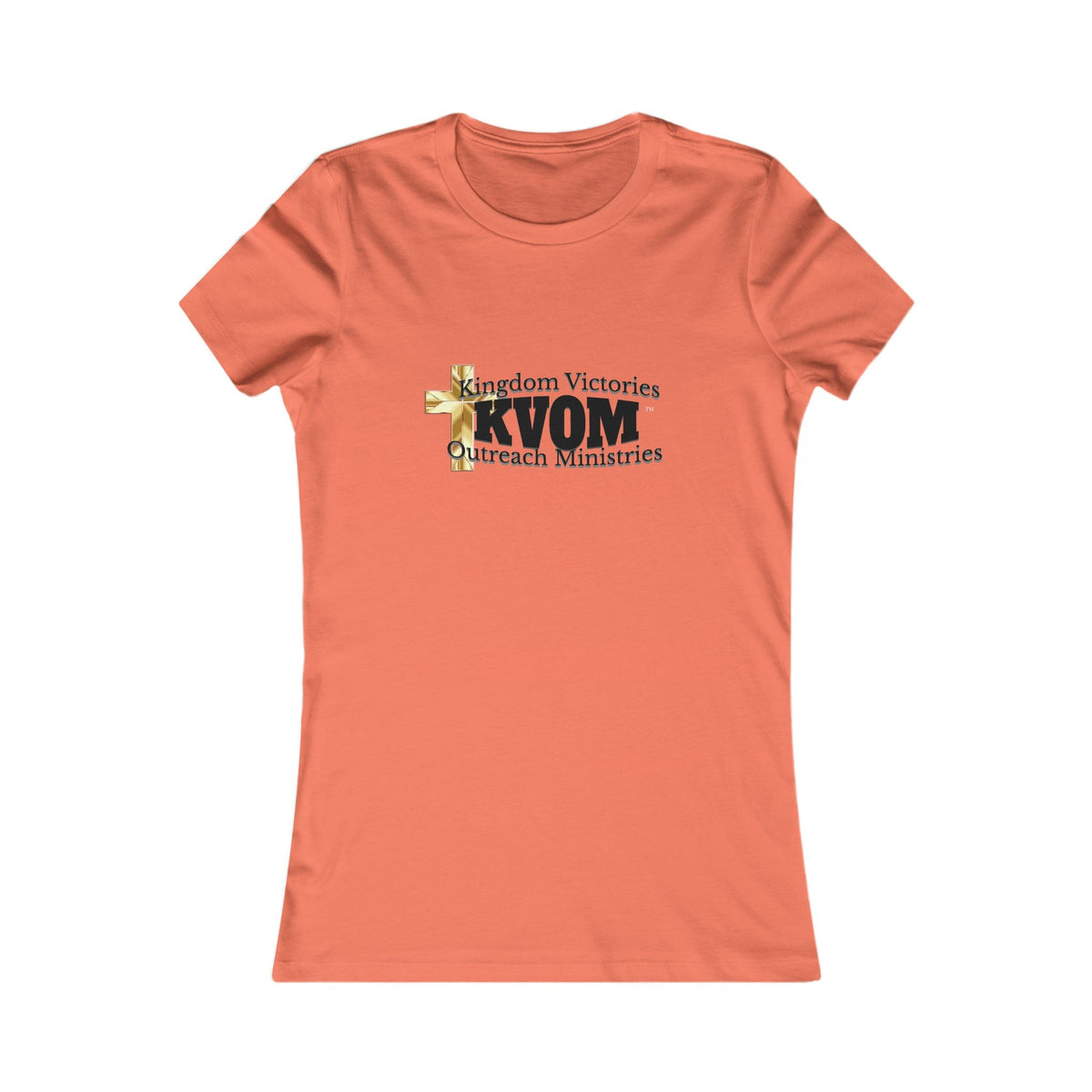 KVOM Women's Favorite Tee, Black Logo-KVOM