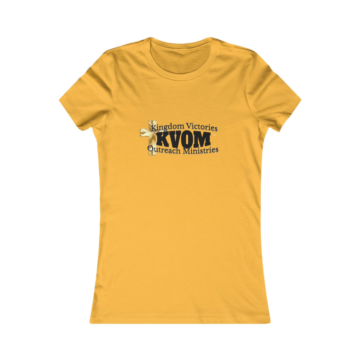 KVOM Women's Favorite Tee, Black Logo-KVOM