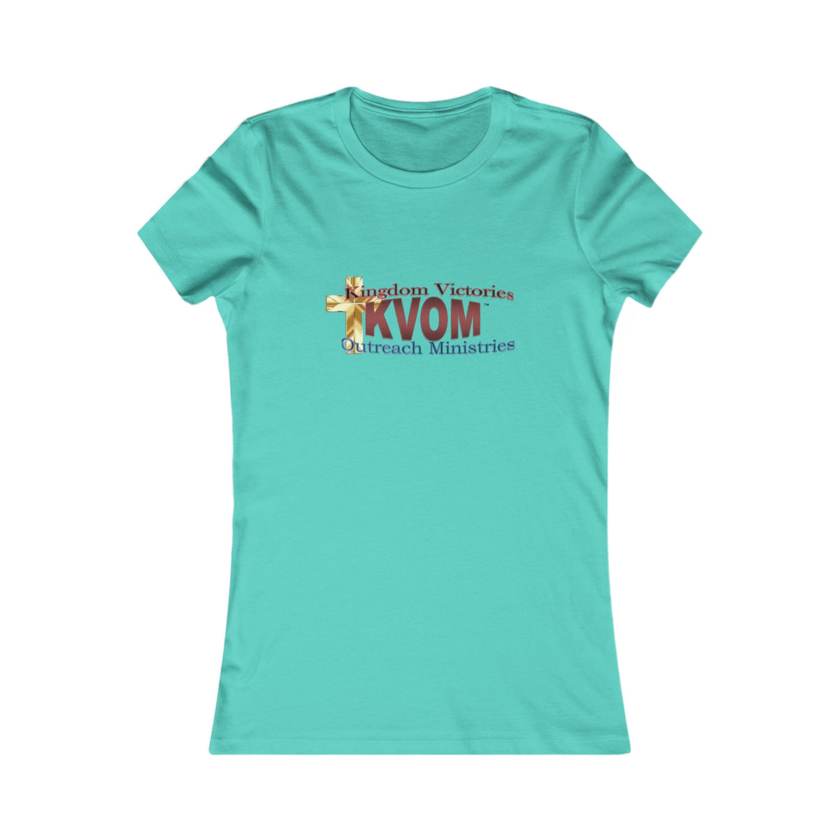 KVOM Women's Favorite Tee, Maroon Logo-KVOM