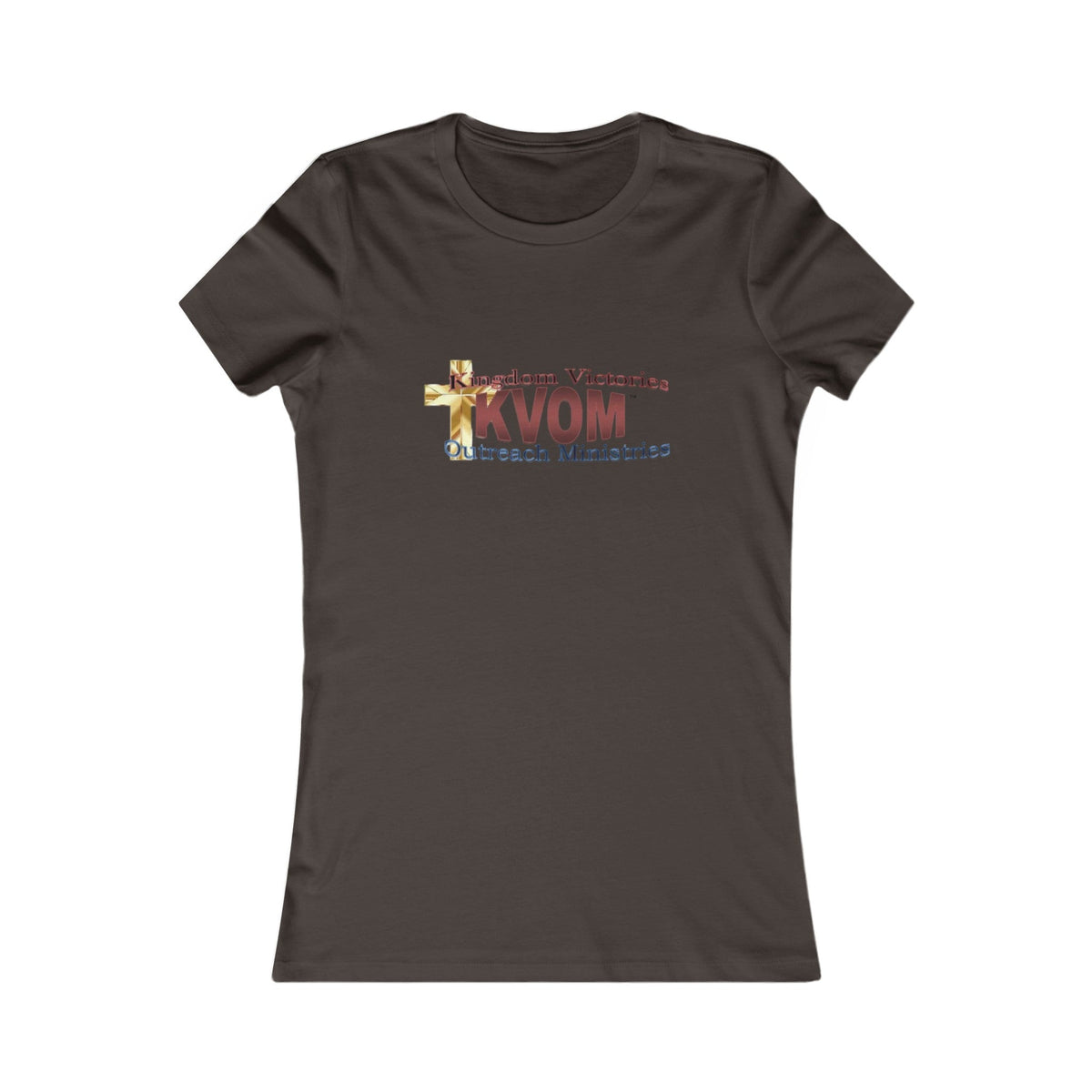 KVOM Women's Favorite Tee, Maroon Logo-KVOM