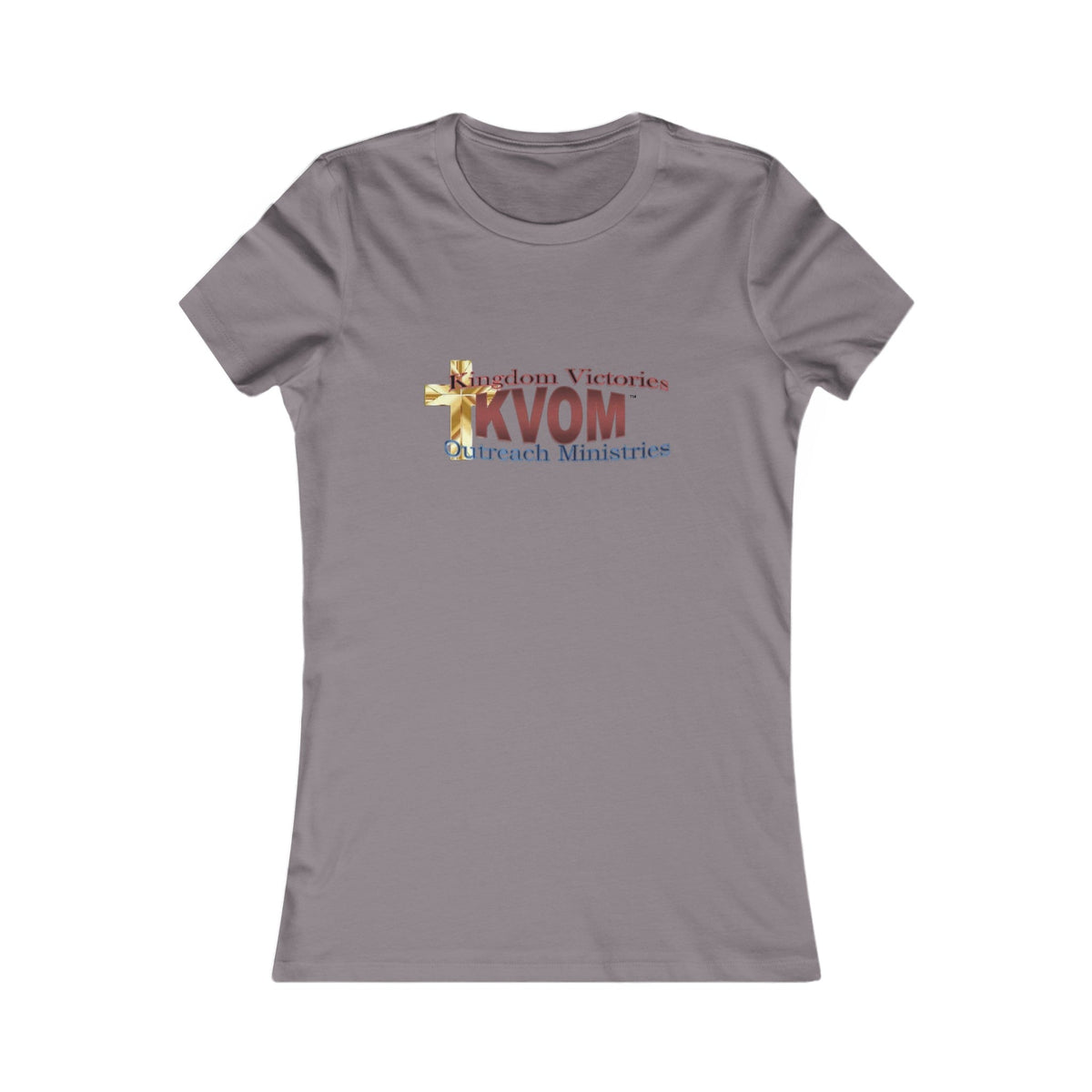 KVOM Women's Favorite Tee, Maroon Logo-KVOM