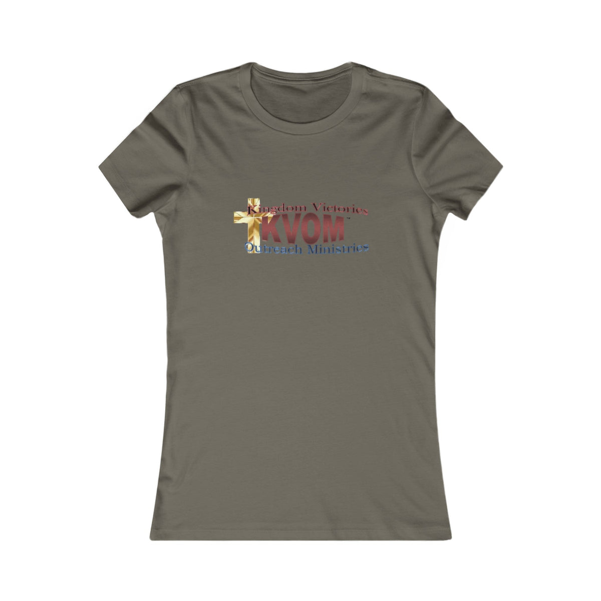 KVOM Women's Favorite Tee, Maroon Logo-KVOM