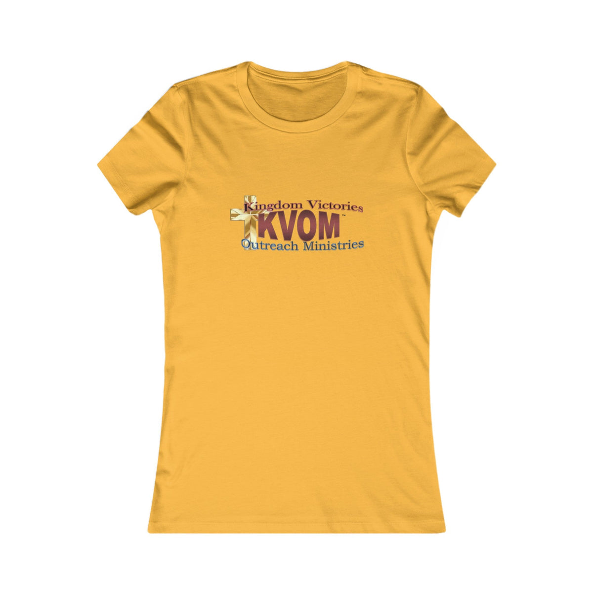 KVOM Women's Favorite Tee, Maroon Logo-KVOM