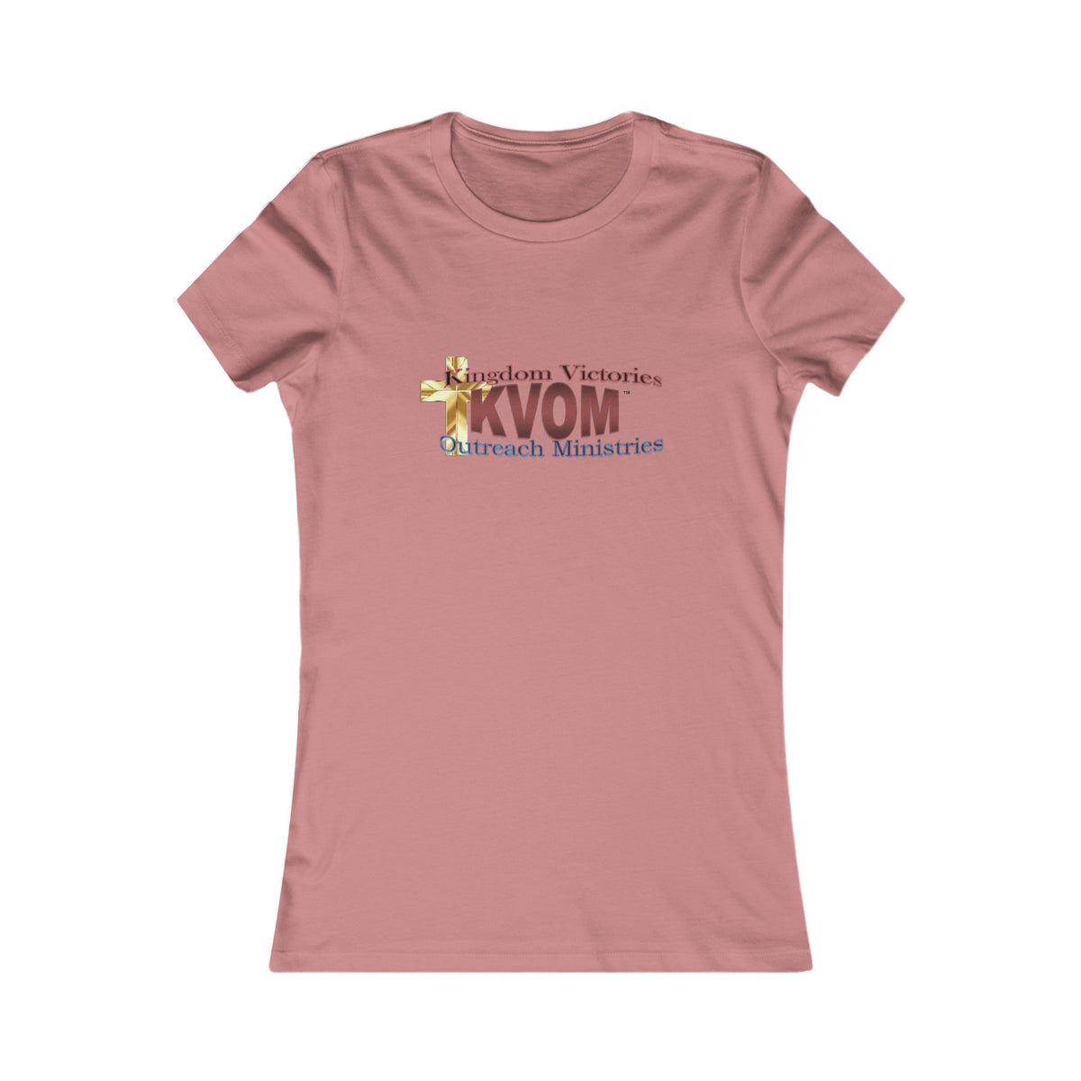 KVOM Women's Favorite Tee, Maroon Logo-KVOM