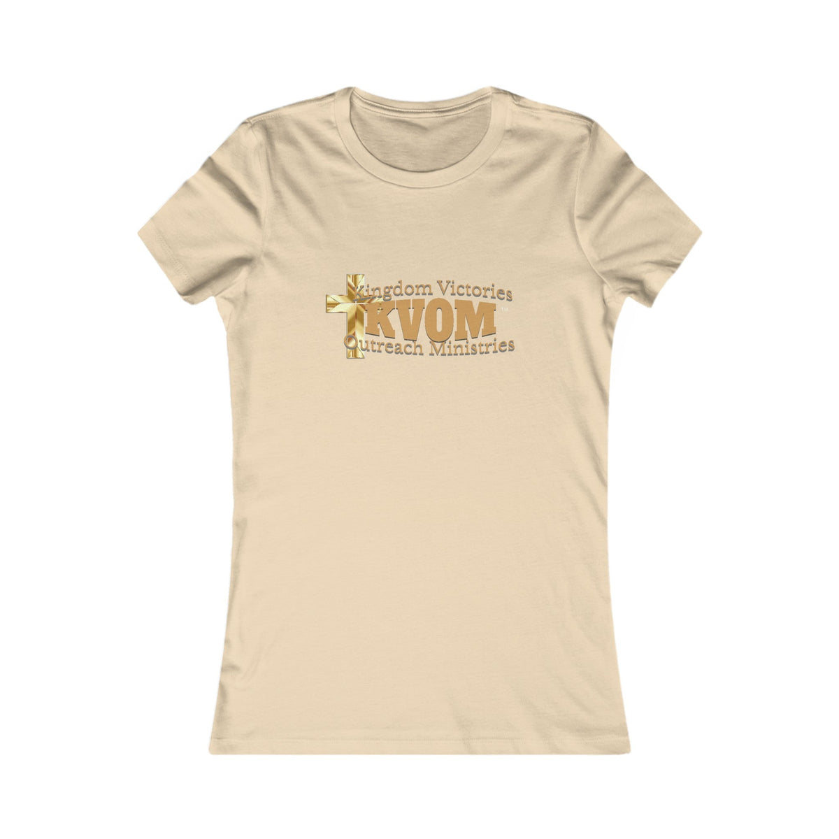 KVOM Women's Favorite Tee, True Gold Logo-KVOM