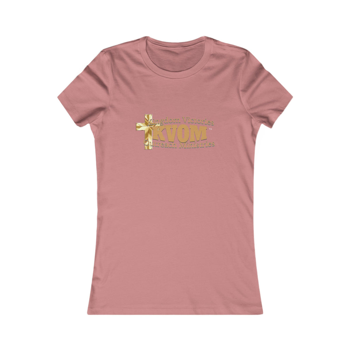 KVOM Women's Favorite Tee, True Gold Logo-KVOM