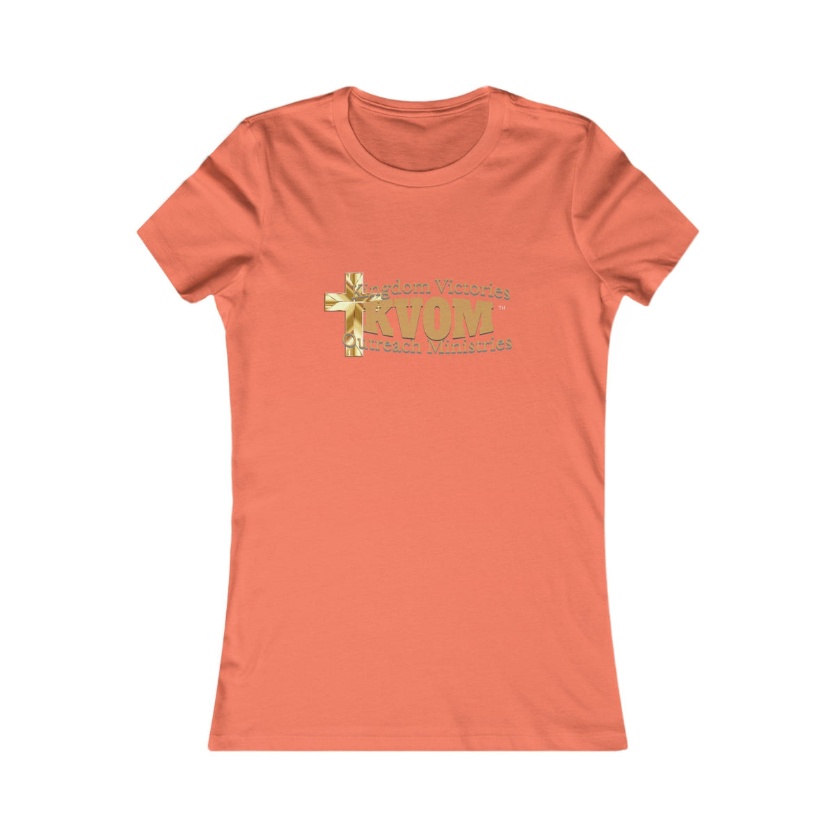 KVOM Women's Favorite Tee, True Gold Logo-KVOM