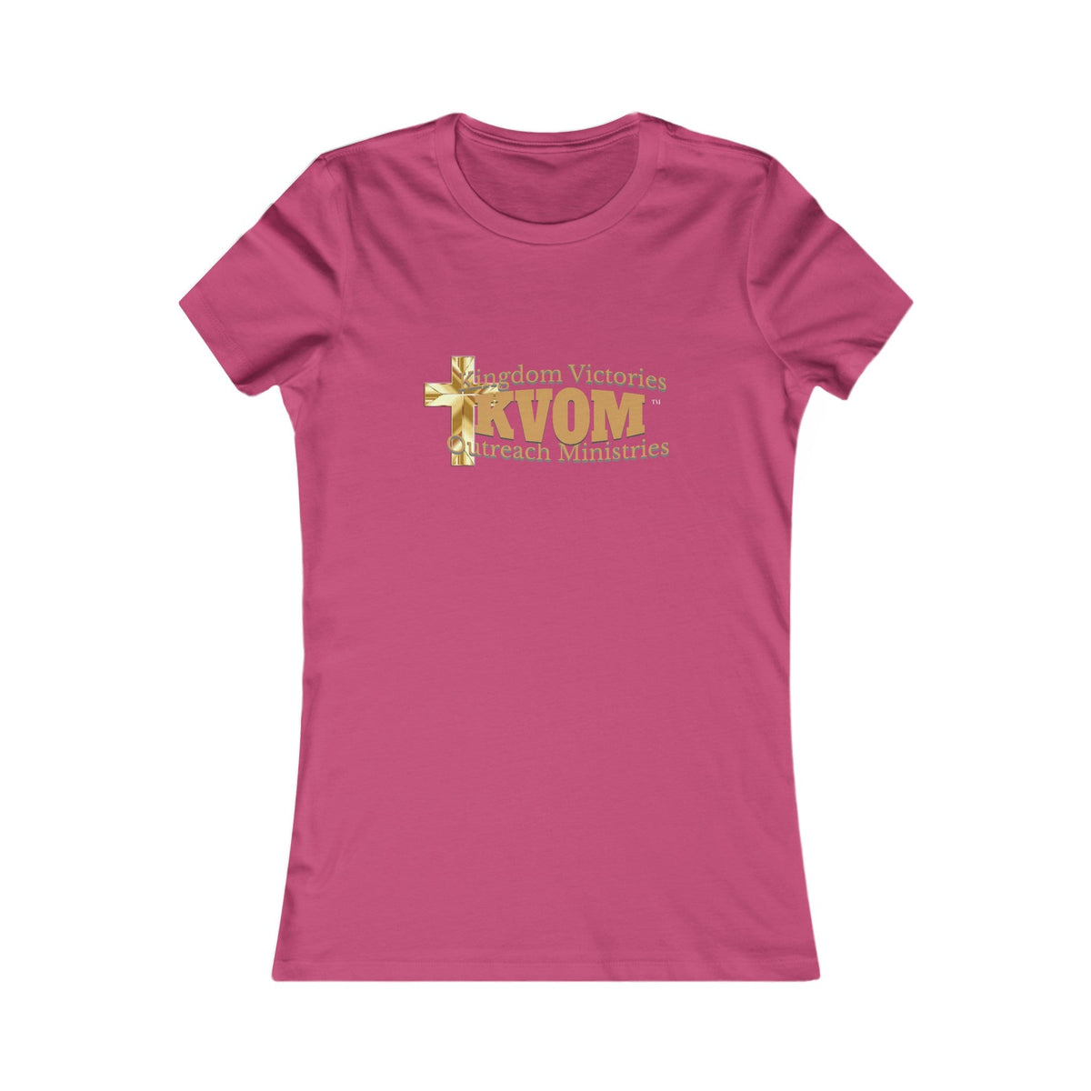 KVOM Women's Favorite Tee, True Gold Logo-KVOM