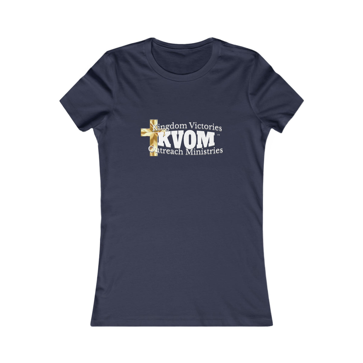 KVOM Women's Favorite Tee, White Logo-KVOM