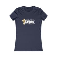 KVOM Women's Favorite Tee, White Logo-KVOM