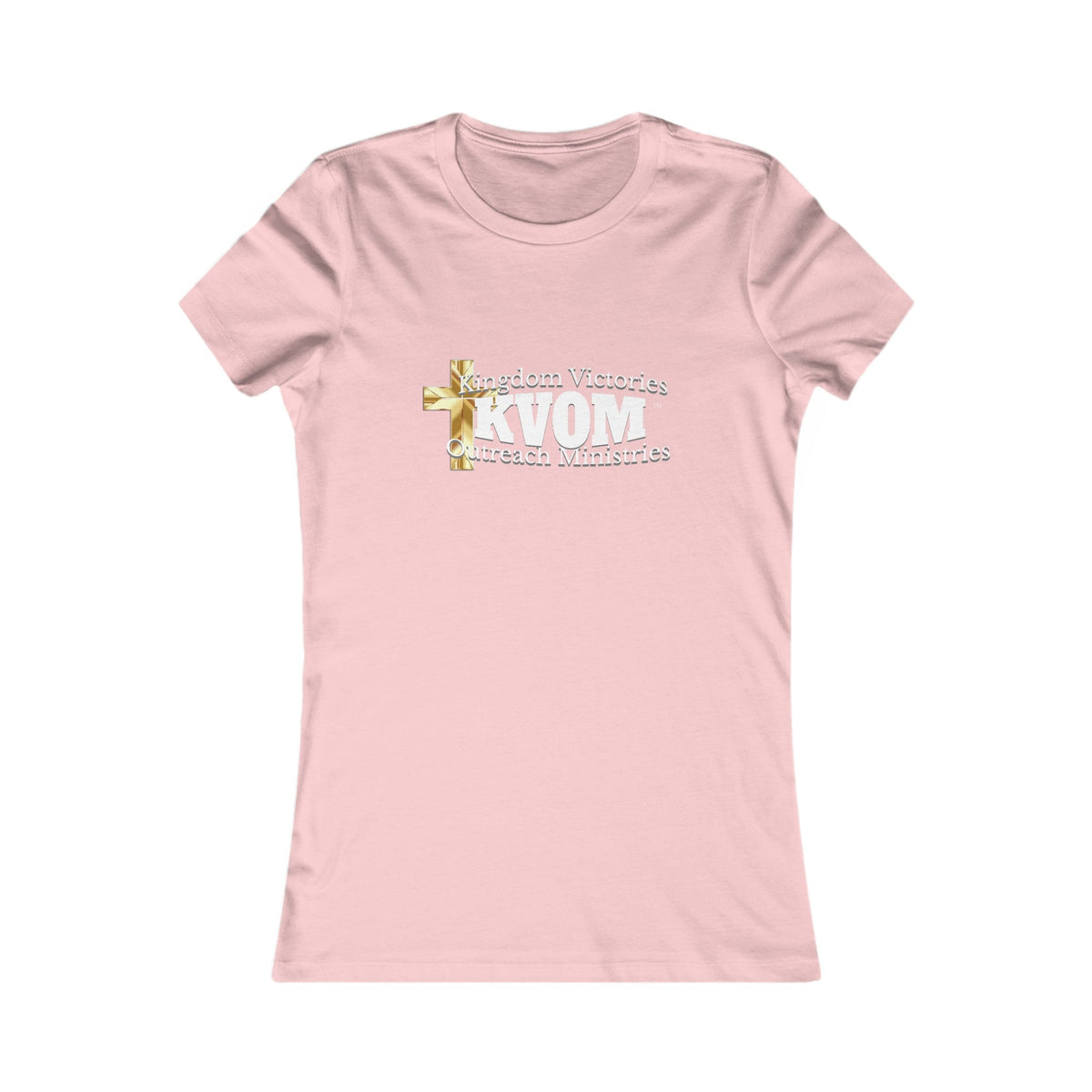 KVOM Women's Favorite Tee, White Logo-KVOM