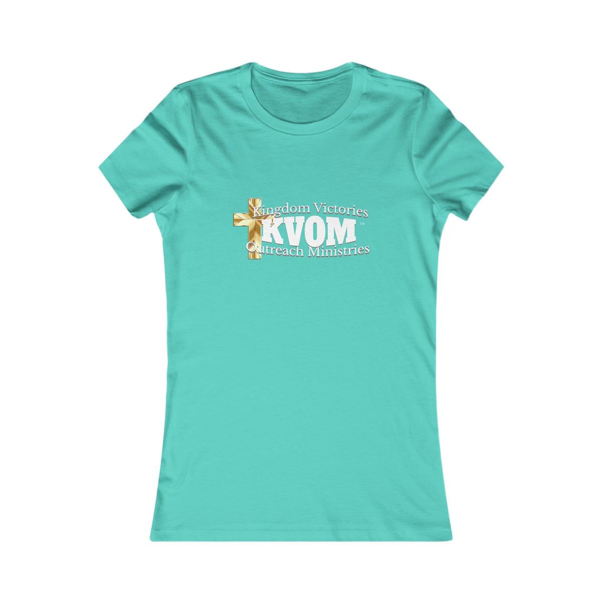 KVOM Women's Favorite Tee, White Logo-KVOM