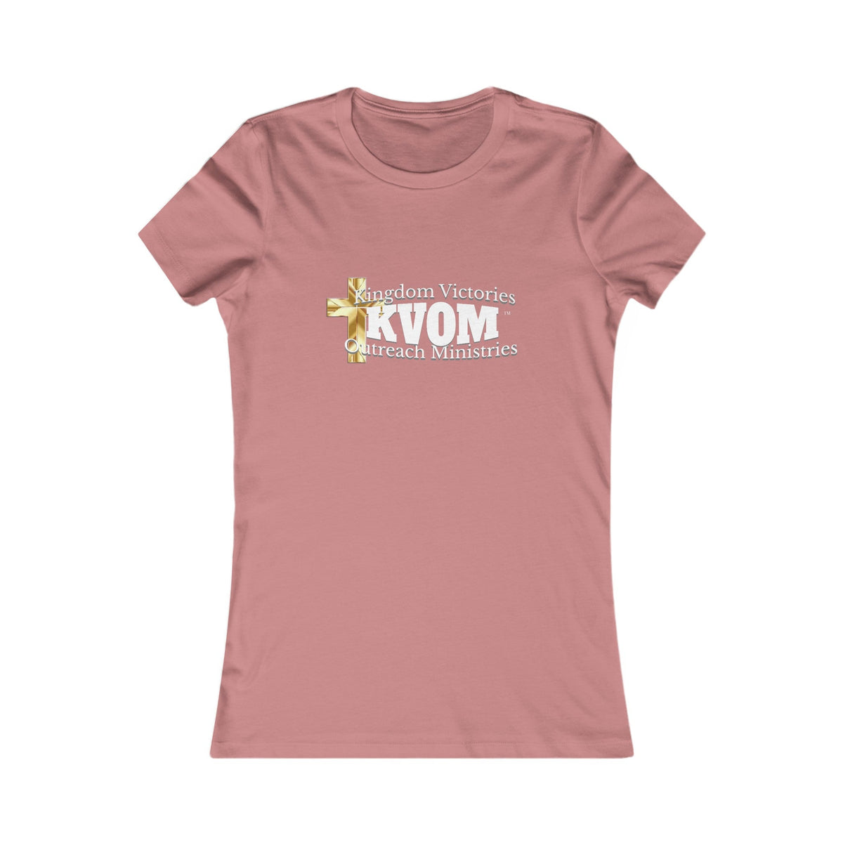 KVOM Women's Favorite Tee, White Logo-KVOM