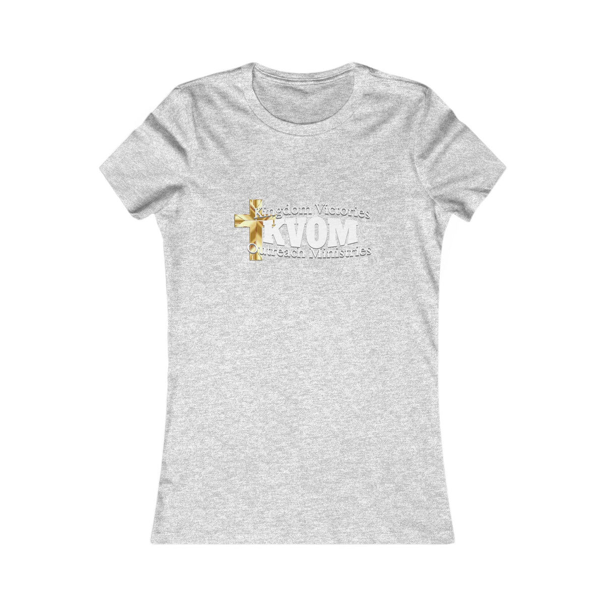 KVOM Women's Favorite Tee, White Logo-KVOM