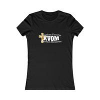 KVOM Women's Favorite Tee, White Logo-KVOM