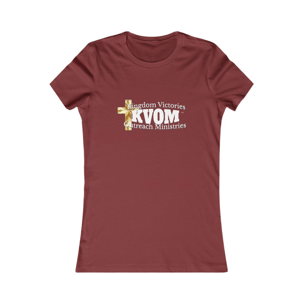 KVOM Women's Favorite Tee, White Logo-KVOM