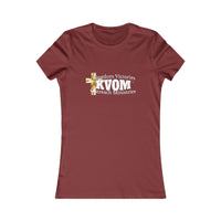 KVOM Women's Favorite Tee, White Logo-KVOM