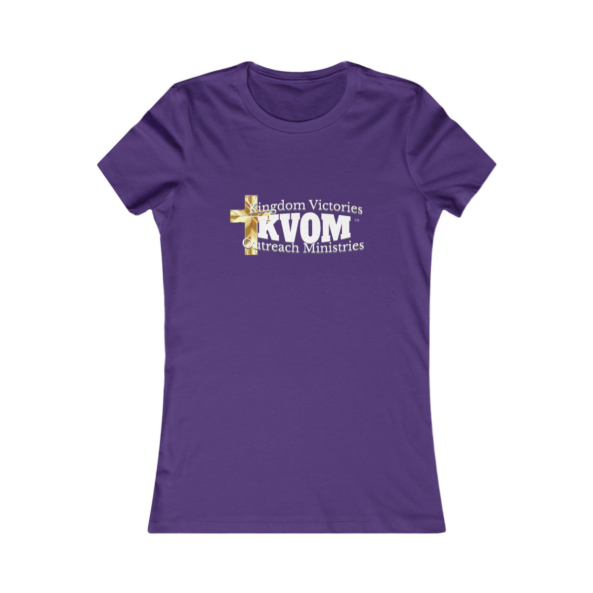 KVOM Women's Favorite Tee, White Logo-KVOM