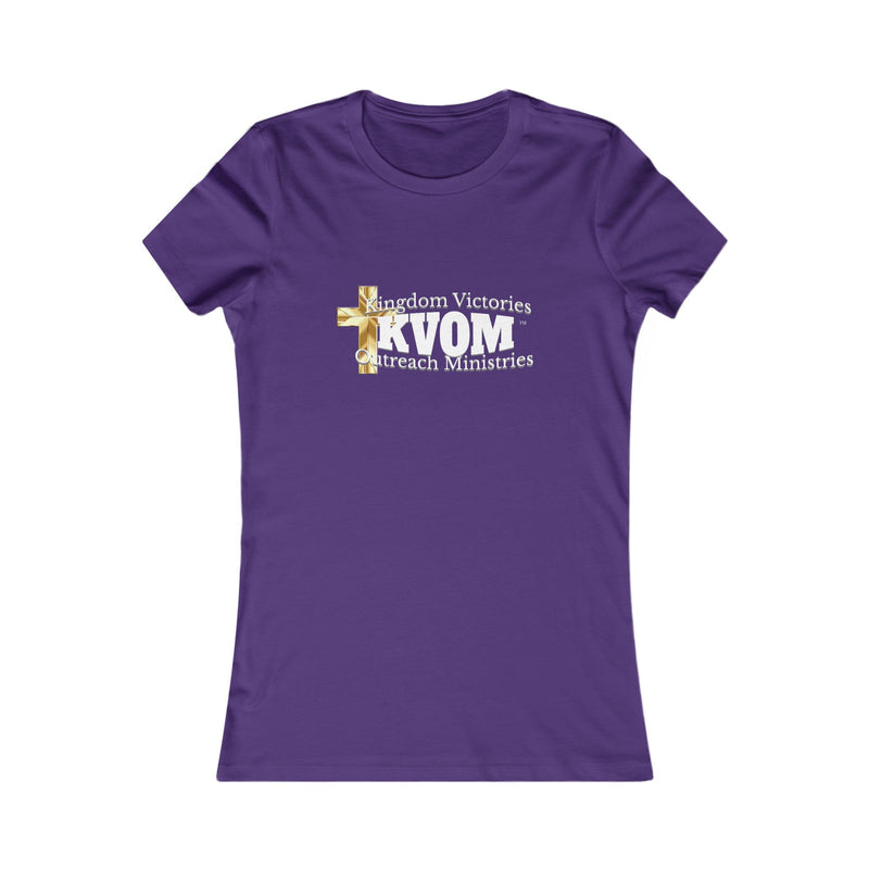 KVOM Women's Favorite Tee, White Logo-KVOM