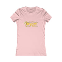 KVOM Women's Favorite Tee, Yellow Gold Logo-KVOM