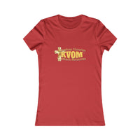 KVOM Women's Favorite Tee, Yellow Gold Logo-KVOM