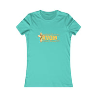 KVOM Women's Favorite Tee, Yellow Gold Logo-KVOM