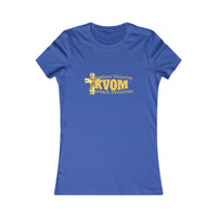 KVOM Women's Favorite Tee, Yellow Gold Logo-KVOM