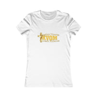 KVOM Women's Favorite Tee, Yellow Gold Logo-KVOM