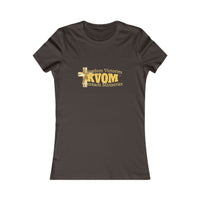 KVOM Women's Favorite Tee, Yellow Gold Logo-KVOM