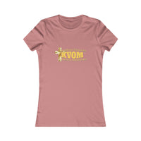 KVOM Women's Favorite Tee, Yellow Gold Logo-KVOM