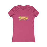 KVOM Women's Favorite Tee, Yellow Gold Logo-KVOM