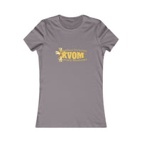 KVOM Women's Favorite Tee, Yellow Gold Logo-KVOM