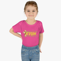 KVOM Yellow Gold Logo Baby Onsie-Children's Clothing-KVOM