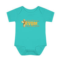 KVOM Yellow Gold Logo Baby Onsie-Children's Clothing-KVOM